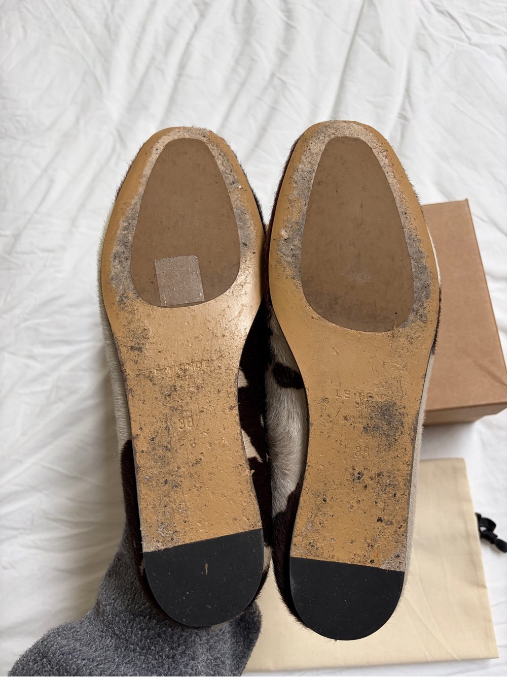 Le Monde Beryl Regency Slipper Calf Hair Flats - Picture 4 of 6